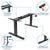 UpliftOffice.com Mount-It! Dual Motor Electric Standing Desk (Frame Only), MI-8030, desk,Mount-It!