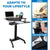 UpliftOffice.com Mount-It! Electric Mobile Height-Adjustable Sit-Stand Workstation on Wheels w/ Programmable Controller, MI-7982, desk,Mount-It!