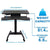 UpliftOffice.com Mount-It! Electric Mobile Height-Adjustable Sit-Stand Workstation on Wheels w/ Programmable Controller, MI-7982, desk,Mount-It!