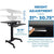 UpmostOffice.com Mount-It! Electric Mobile Height-Adjustable Sit-Stand Workstation on Wheels w/ Programmable Controller, MI-7982