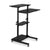 UpliftOffice.com Mount-It! Height Adjustable Rolling Stand up Desk, MI-7940, Black,desk,Mount-It!