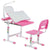 UpliftOffice.com Mount-It! Kid's Desk and Chair Set with Lamp and Book Holder,MI-10211/10212/10213, Pink,desk,Mount-It!