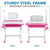 UpliftOffice.com Mount-It! Kid's Desk and Chair Set with Lamp and Book Holder,MI-10211/10212/10213, desk,Mount-It!