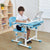 UpliftOffice.com Mount-It! Kid's Desk and Chair Set with Lamp and Book Holder,MI-10211/10212/10213, desk,Mount-It!