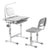 UpliftOffice.com Mount-It! Kid's Desk and Chair Set with Lamp and Book Holder,MI-10211/10212/10213, Grey,desk,Mount-It!