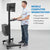 UpliftOffice.com Mount-It! Mobile PC Workstation, MI-7985, MI-7986, desk,Mount-It!