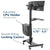 UpliftOffice.com Mount-It! Mobile PC Workstation, MI-7985, MI-7986, desk,Mount-It!