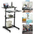 UpliftOffice.com Mount-It! Mobile Standing Desk/Height Adjustable Stand Up Computer Work Station | Rolling Presentation Cart with 27.5 Inch Wide Platform, Locking Wheels, MI-7972,MI-7970, desk,Mount-It!