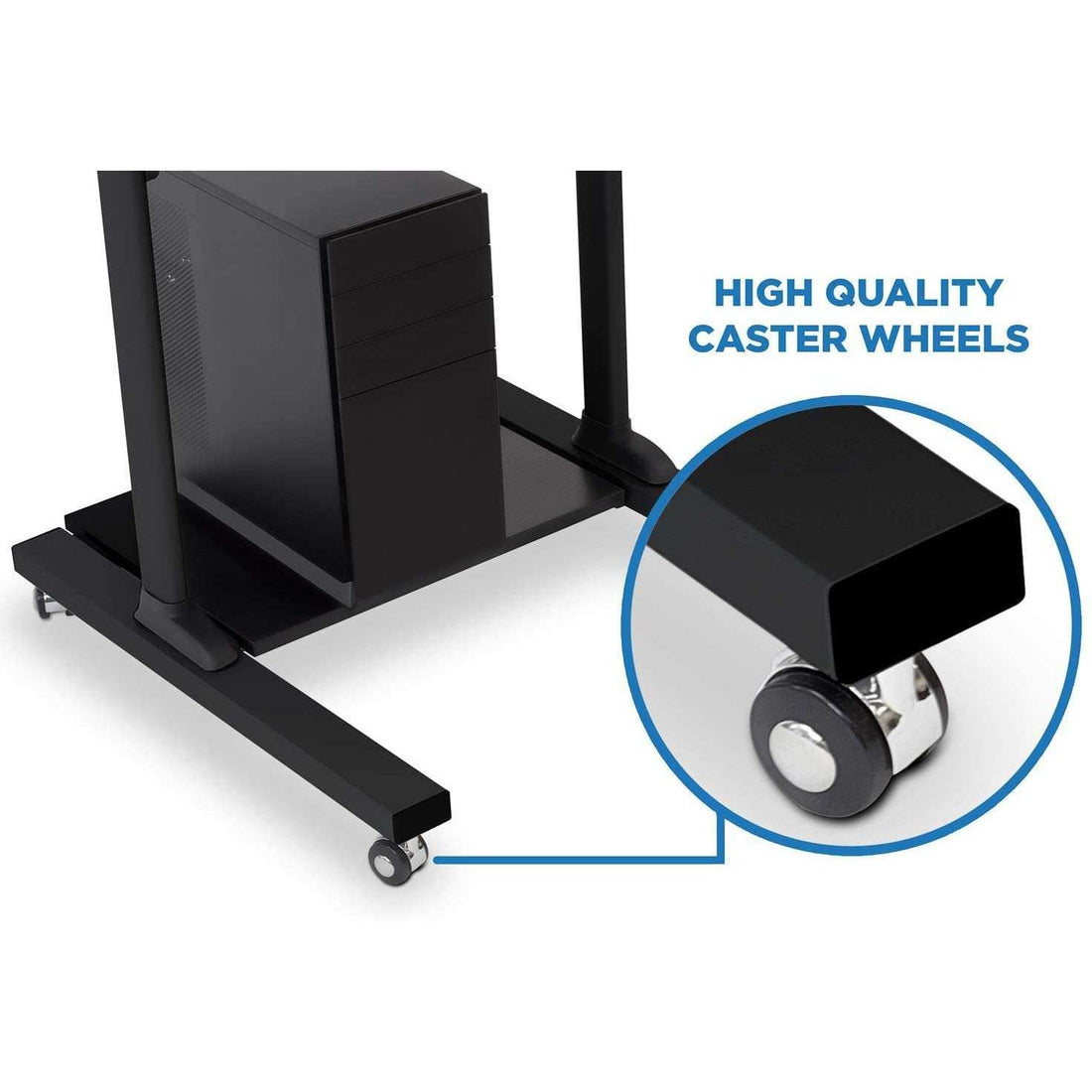  Mount-It! Mobile Standing Height Desk, Portable Podium and  Rolling Presentation Lectern, Laptop Stand Up Desk with Caster Wheels  (MI-7971) : Office Products