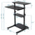 UpliftOffice.com Mount-It! Mobile Standing Desk/Height Adjustable Stand Up Computer Work Station | Rolling Presentation Cart with 27.5 Inch Wide Platform, Locking Wheels, MI-7972,MI-7970, desk,Mount-It!