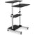 UpliftOffice.com Mount-It! Mobile Standing Desk/Height Adjustable Stand Up Computer Work Station | Rolling Presentation Cart with 27.5 Inch Wide Platform, Locking Wheels, MI-7972,MI-7970, Grey,desk,Mount-It!