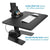 Upmost Office Mount-It! Motorized Sit-Stand Desk Converter, MI-7951/7952, Desk Riser large desktop space and phone holder