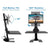 UpliftOffice.com Mount-It! Motorized Sit-Stand Desk Converter, MI-7951/7952, Desk Riser 360 rotation and full motion tilt