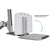 UpliftOffice.com Mount-It! Sit Stand Wall Mount Workstation | Adjustable Height Stand Up Computer Station With Articulating Monitor Mount, Keyboard Tray, & CPU Holder, MI-7905, Desk Mount,Mount-It!