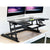 UpmostOffice.com Mount-It! Standing Desk Converter Height-Adjustable StandUp Desk w/ Gas Spring, MI-7926, Desk Riser black with dual monitor