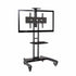 Lorell/Rocelco 32"-70" Mobile Flat Screen, Monitor, A/V and TV Cart with A/V Component and Webcam Shelves, R VSTC, Black