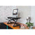 UpliftOffice.com Rocelco 32” Height-Adjustable Standing Desk Converter BUNDLE w/ Anti-Fatigue Mat, R EADRB-MAFM, Black, Desk Riser Bundle,Rocelco