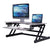 UpliftOffice.com Rocelco 37” Deluxe Height Adjustable Standing Desk Converter | Dual Monitor Gas Spring | Large Retractable Keyboard Tray | R DADRB, R DADRG, Gray,desk,Rocelco