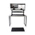 UpliftOffice.com Rocelco Black 37” Deluxe Height-Adjustable Standing Desk Converter w/ Anti Fatigue Mat BUNDLE, R DADRB-MAFM, Desk Riser Bundle,Rocelco