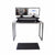 UpliftOffice.com Rocelco Black 37” Deluxe Height-Adjustable Standing Desk Converter w/ Anti Fatigue Mat BUNDLE, R DADRB-MAFM, Desk Riser Bundle,Rocelco