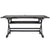 UpmostOffice.com Rocelco 46” Black Large Height-Adjustable Standing Desk Converter w/ Retractable Keyboard Tray, R DADRB-46, Desk Riser,Rocelco