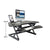 UpliftOffice.com Rocelco 46” Height Adjustable Corner Standing Desk Converter w/ Anti Fatigue Mat BUNDLE | R CADRB-46-MAFM, Black, Desk Riser Bundle,Rocelco