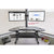 UpliftOffice.com Rocelco 46” Height Adjustable Corner Standing Desk Converter w/ Anti Fatigue Mat BUNDLE | R CADRB-46-MAFM, Black, Desk Riser Bundle,Rocelco
