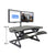 UpliftOffice.com Rocelco 46” Height Adjustable Corner Standing Desk Converter with Dual Monitor Arm BUNDLE, R CADRB-46-DM2, Desk Riser Bundle,Rocelco