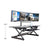 UpliftOffice.com Rocelco 46” Large Height-Adjustable Standing Desk Converter w/ Anti Fatigue Mat BUNDLE, R DADRB-46-MAFM, Black, Desk Riser Bundle,Rocelco