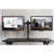 UpliftOffice.com Rocelco Black Double-Articulated Dual Monitor Desk Mount Arm for 13