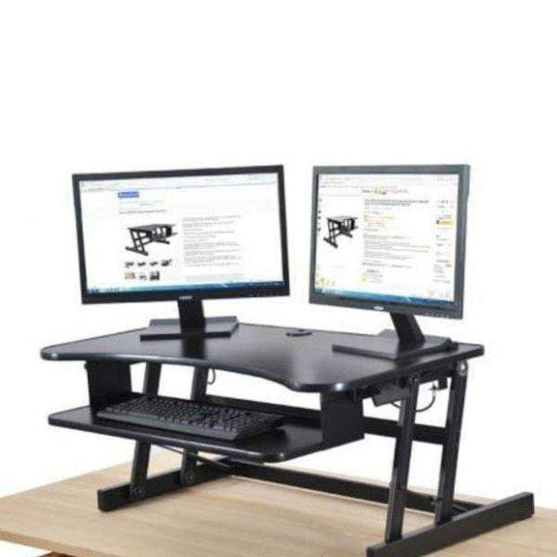 Lorell/Rocelco DADR Deluxe Height-Adjustable Desk Riser – Upmost Office