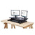 UpliftOffice.com Rocelco DADR Platinum Ergonomic Bundle, Desk Riser Bundle,Rocelco