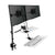 UpliftOffice.com Rocelco Dual-Monitor Ergonomic Floating Desk with Arm & Tray, R EFD-EFD2-EFDT, desk,Rocelco