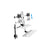 UpliftOffice.com Rocelco Dual-Monitor Ergonomic Floating Desk with Arm & Tray, R EFD-EFD2-EFDT, desk,Rocelco