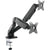 UpliftOffice.com Rocelco Premium Height Adjustable Double Monitor Arm Pneumatic Motion Assist Desk Mount Fits 13