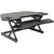 UpliftOffice.com Rocelco R CADRB-46 Black Corner Standing Desk Converter, Gas Spring Assist, Large Keyboard Tray, Desk Riser,Rocelco