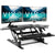 VIVO Black Corner Height Adjustable Cubicle Sit-to-Stand Desktop Converter, DESK-V000VC by UpmostOffice.com