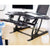 UpliftOffice.com VIVO Black Corner Height Adjustable Cubicle Sit-to-Stand Desktop Converter, DESK-V000VC, Desk Riser,VIVO