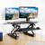 UpliftOffice.com VIVO Black Deluxe Corner Height-Adjustable Standing Desk  Monitor Riser, DESK-V000DC, Desk Riser,VIVO