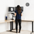 UpliftOffice.com VIVO Black Deluxe Corner Height-Adjustable Standing Desk  Monitor Riser, DESK-V000DC, Desk Riser,VIVO