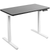 UpliftOffice.com VIVO Electric 43”x24” Standing Desk, Black TableTop White Frame,  DESK-KIT-1W4B, desk,VIVO
