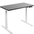 VIVO Electric 43”x24” Standing Desk, Black TableTop White Frame,  DESK-KIT-1W4B