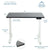 UpliftOffice.com VIVO Electric 43”x24” Standing Desk, Black TableTop White Frame,  DESK-KIT-1W4B, desk,VIVO