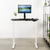 UpliftOffice.com VIVO Electric 43”x24” Standing Desk, Black TableTop White Frame,  DESK-KIT-1W4B, desk,VIVO