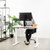 UpliftOffice.com VIVO DESK-KIT-1W4W Electric 43” x 24” Standing  Desk, White Tabletop White Frame, desk,VIVO