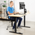 UpliftOffice.com VIVO Electric 60” x 24” Standing Desk DESK-KIT-1B6C, Light Wood TableTop, Black Frame w/ Memory Pad Control, desk,VIVO