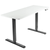 UpliftOffice.com VIVO Electric 60” x 24” Standing Desk w/ White Tabletop Black Frame, DESK-KIT-1B6W, desk,VIVO