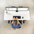 UpliftOffice.com VIVO Electric 60” x 24” Standing Desk w/ White Tabletop Black Frame, DESK-KIT-1B6W, desk,VIVO