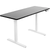 UpliftOffice.com VIVO Electric 60” x 24”  Black Tabletop White Frame Standing Desk w/ Memory Pad, DESK-KIT-1W6B, desk,VIVO