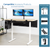 UpliftOffice.com VIVO Electric 60” x 24” Standing Desk Light Wood Top White Frame w/ Memory Pad, DESK-KIT-1W6C, desk,VIVO